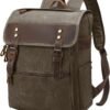 Casual PU Leather Laptop Backpack for Daily Commuting