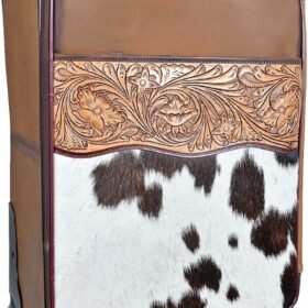 Handcrafted Leather Carry-On Travel Suitcase Wheels