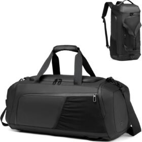 Gym Duffle Bag Waterproof Sports Duffel Bags Travel Weekender Bag for Men Women Overnight Bag with Shoes Compartment, Black, Fashion,business,weekender Overnight Bag,gym Bag