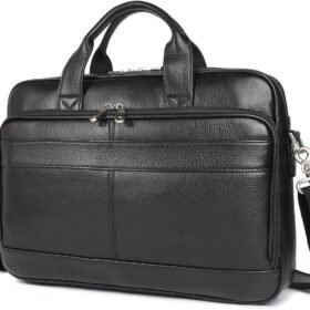 Leather Messenger Bag for Men Vintage Travel Backpack 17 inch laptop Briefcase Shoulder Bags