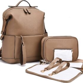 Waterproof Baby Diaper Backpack with Insulated Pockets