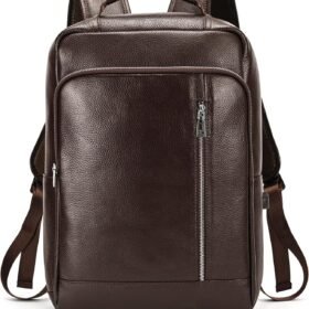 Lightweight Unisex PU Leather Commuter Backpack